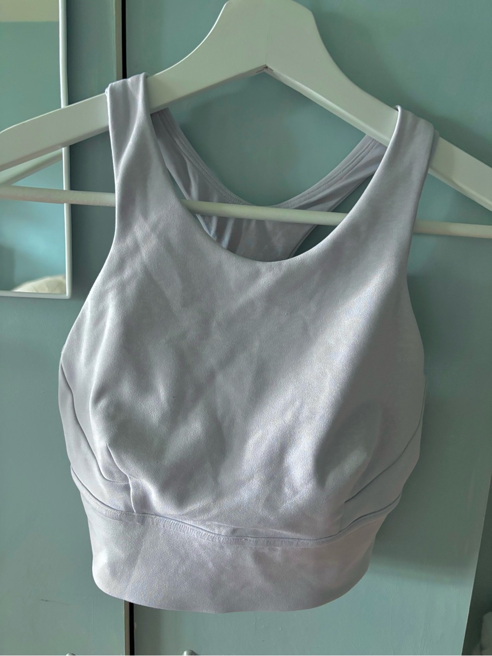 Lululemon Light Lavender Scoop Neck Sports Bra Womens